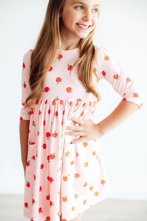 an-apple-a-day-3-4-sleeve-pocket-twirl-dress Mila & Rose - Sophia's Style-3